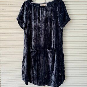 Crinkle Velvet Dress